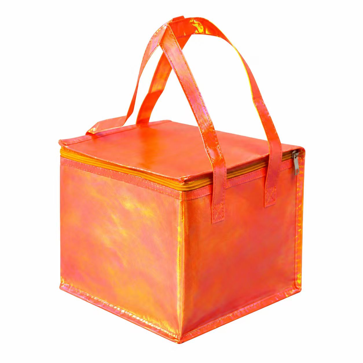 Iridescent Orange bakery cooler bags — Packing application