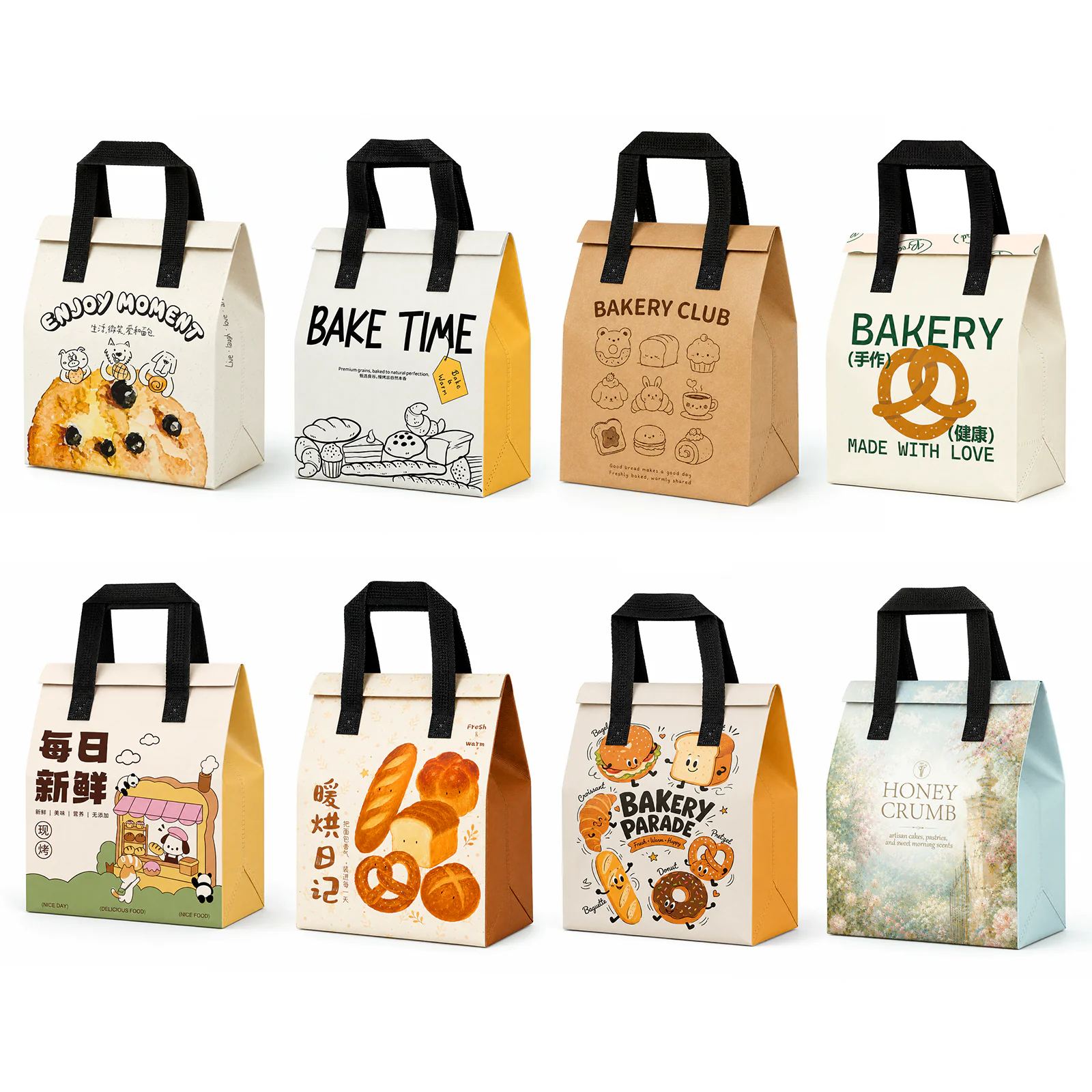 Bolsas térmicas para bakery — Forma y construcción