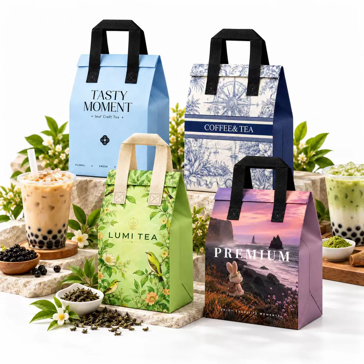 Bolsas térmicas para milk tea — Material y uniones