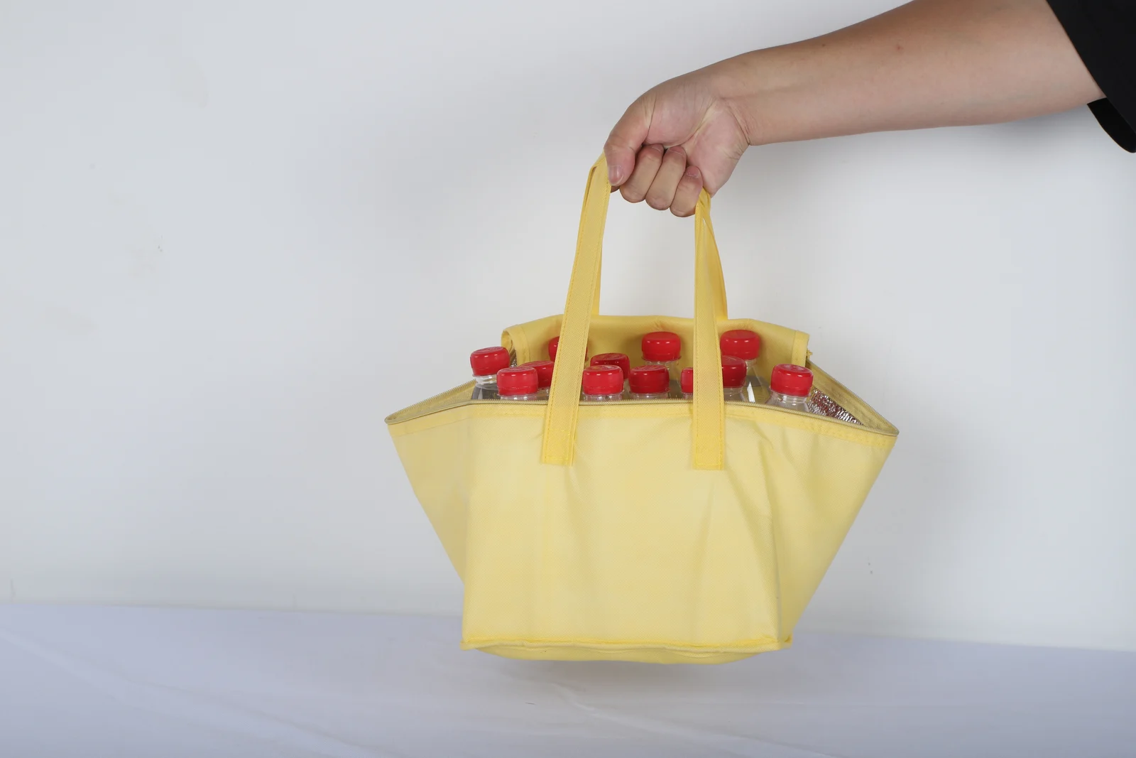 Compact lunch cooler bags — Packing application