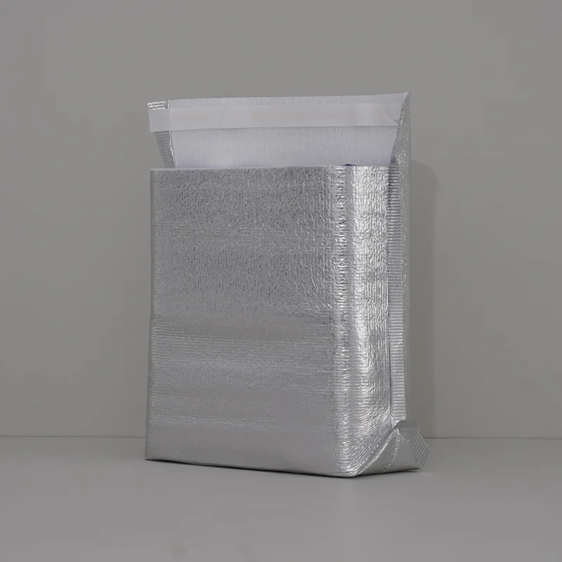 Gusseted self-seal foil bags — Sample photograph