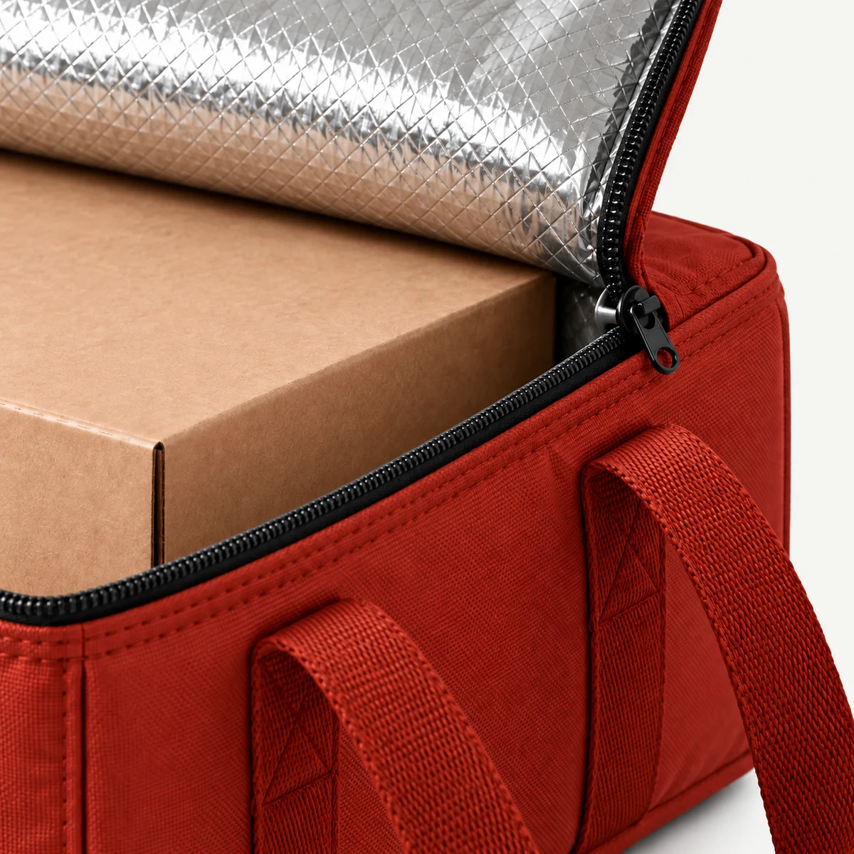 Insulated pizza delivery bags — Material & seam detail