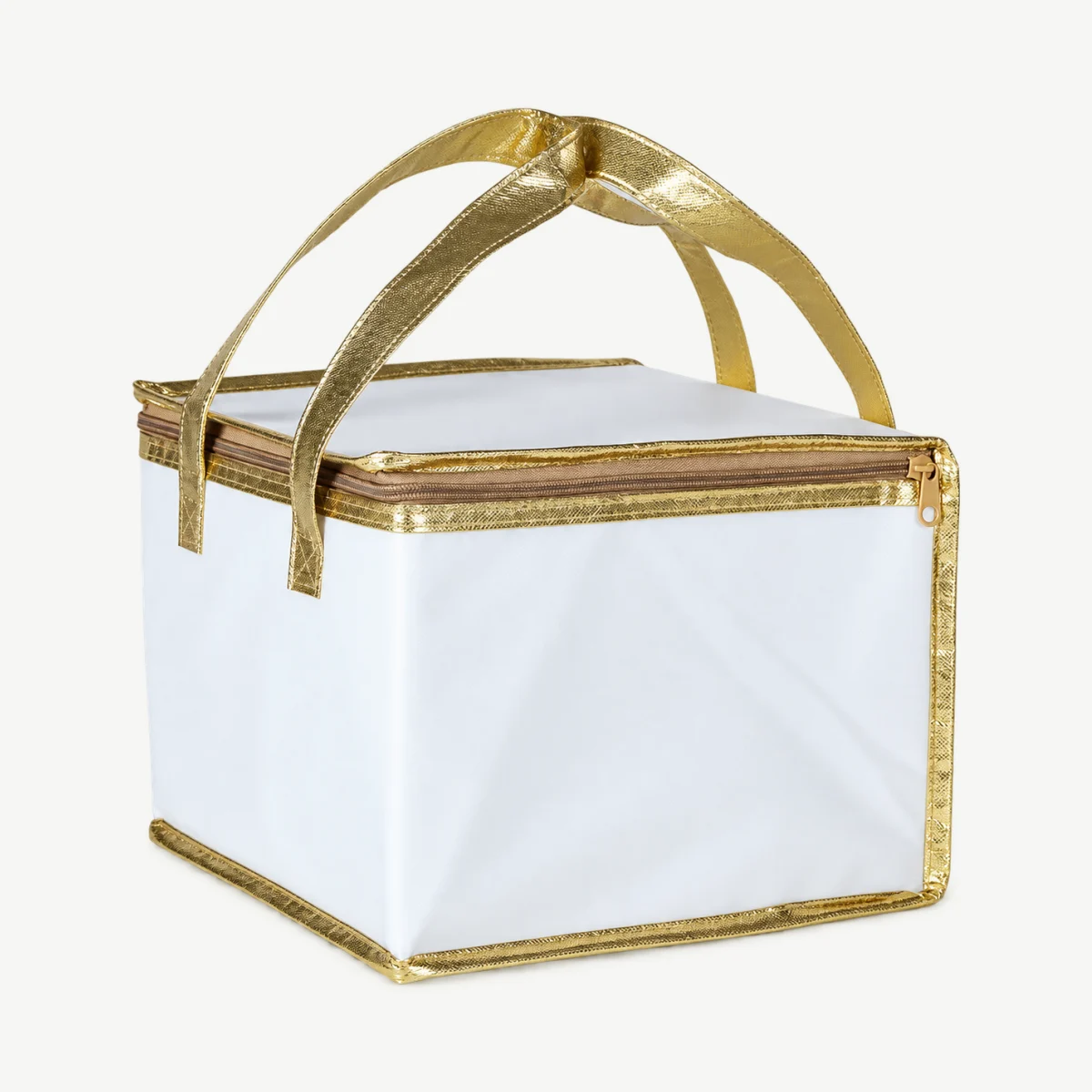 Gold-trim bakery cooler bags — Sample photograph